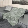 thumbnail image 4 of Sage Green Boho Blanket Soft Flannel Lightweight Retro Bohemian Throw Blanket Cozy Warm Vintage Aztec Geometric Blankets All Seasons Living Room Decor for Couch Chair Bed Sofa Office 40x50 inch, 4 of 6