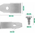 thumbnail image 2 of 60x cuchillas de cortacésped para cortacésped robótico Husqvarn/Automower modelos 105, g1, g2, híbridos solares, 230acx 260acx 265acx, plateado, 2 of 4