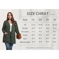 thumbnail image 5 of Cueply Women's Plus Size Sweater Long Sleeve Lightweight Cardigans Buttons Knited Casual Outwear Tops with Pockets 1X-4X, 5 of 9