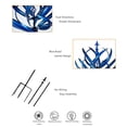 thumbnail image 3 of Molino de viento decorativo Único Metal Wind Rotator Blue Durable Art Crafts Lawn Decor Hugtrwg Para estrenar, 3 of 9