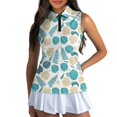 thumbnail image 3 of Whosucclay Tropical Leaf Print Golf Tank Tops for Women, Fashion Workout Tank Tops All Match Slim Golf Shirts, 3 of 8