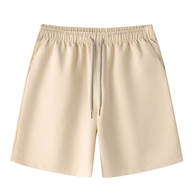 Mens Shorts, Men Casual Solid Summer with Pockets Drawstring Middle Waist Sport Short Pants