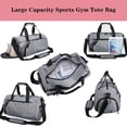 thumbnail image 4 of Bolso del gimnasio de los deportes del compartimiento de los zapatos con el bolsillo separado mojado seco para los hombres y las mujeres, bolso de la yoga del bolso, 4 of 5