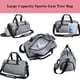 thumbnail image 4 of Bolso del gimnasio de los deportes del compartimiento de los zapatos con el bolsillo separado mojado seco para los hombres y las mujeres, bolso de la yoga del bolso, 4 of 5