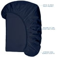thumbnail image 2 of SUNDAY HOME 100% Cotton Percale Cal King-Fitted Sheet - Navy Blue, 2 of 6