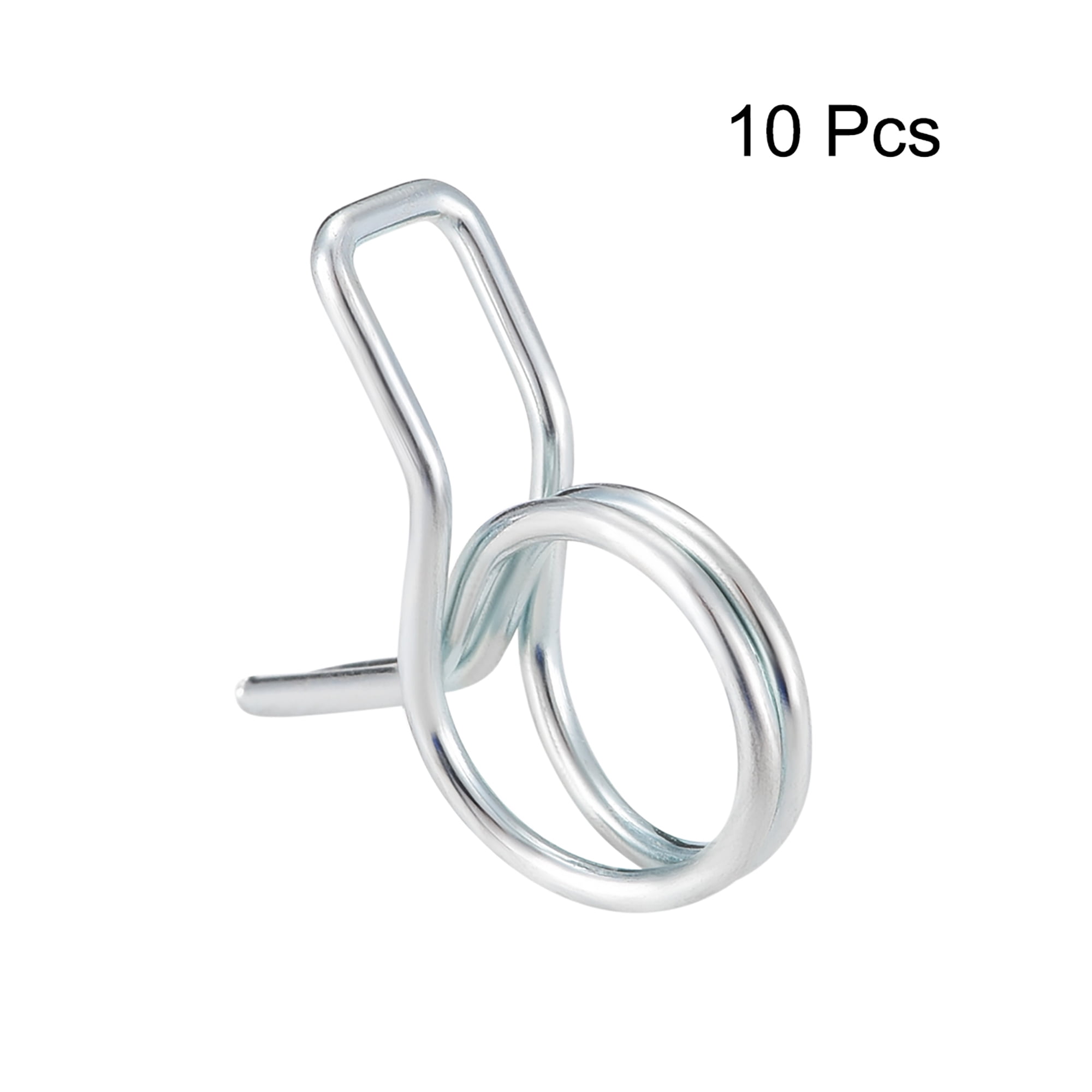 Double Wire Spring Hose Clamp 6mm Fuel Line Silicone Hose Tube Spring Clips  Zinc Plated 10 Pcs 