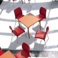 thumbnail image 3 of Compamia La Maya Collection Mango Square Dining Table 28' Marine Grade Resin, Orange (1 Count), 3 of 4