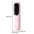 thumbnail image 2 of Xihbxyly Artículos en liquidación Cepillo alisador inalámbrico, peine alisador de pelo con iones negativos, mini cepillo alisador de pelo con 3 temperaturas ajustables, cepillo alisador portátil, 2 of 6