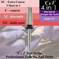 thumbnail image 2 of C & I Nail Drill Bit 4 in 1 Super Cut E-File, Multi-function plus Upgrade File-Teeth, Slim Barrel & Straight Cut, for Manicure Drill Machine, Help Nail Tech to Remove Nail Works, 2 of 8