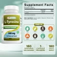 thumbnail image 3 of Best Naturals L-Tyrosine, 500 mg, 180 Capsules, Pack of 3, 3 of 7
