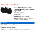 thumbnail image 2 of Front Left Driver Side Door Handle - Compatible with 2003 - 2009 Chevy Express 1500 2004 2005 2006 2007 2008, 2 of 2