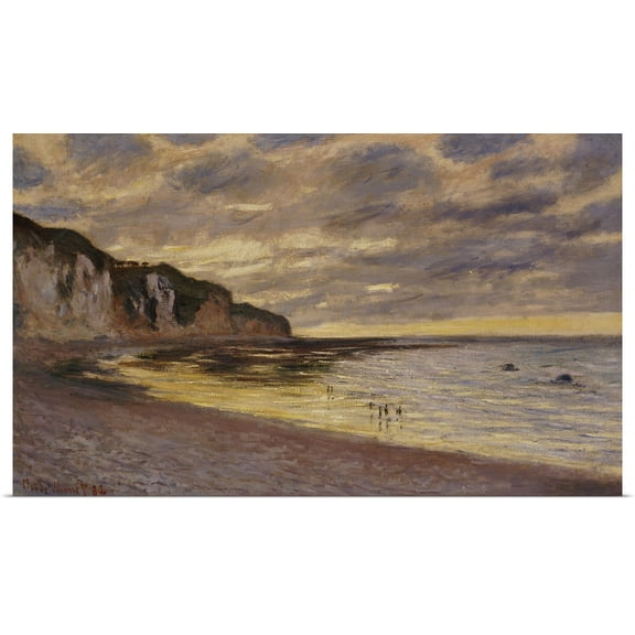 Great BIG Canvas | Rolled Claude Monet Poster Print entitled Pointe De Lailly, Maree Basse, 1882