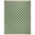thumbnail image 4 of SAFAVIEH Beach House Richard Geometric Indoor/Outdoor Area Rug, Green/Creme, 8' x 8' Round, 4 of 9