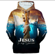 thumbnail image 4 of Sudadera con capucha Jesús Amén para hombre, ropa unisex, 3D, Navidad, Dios te bendiga, estampado, novedad, sudaderas con capucha para mujer, moda Harajuku, jerseys Y2K, 4 of 4