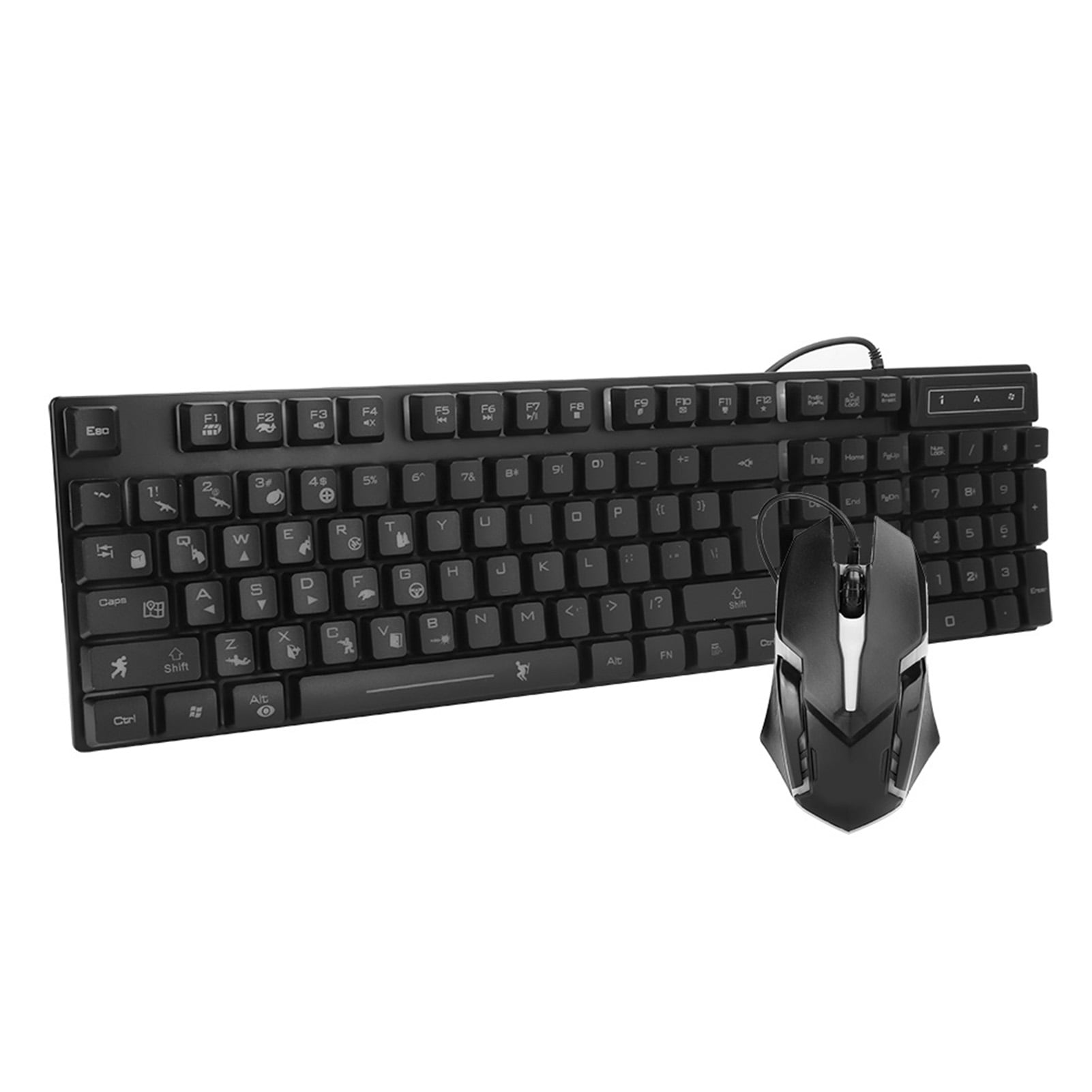 Keyboard Mouse Combo, Led Backlit Mechanical Wired Keyboard, For Gaming