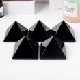 thumbnail image 3 of Granjero Gordo 2 torres de obsidiana natural, 7 x 7 cm, torre de cristal de cuatro lados, decoración para el hogar y la sala de estar, 3 of 4