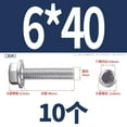 thumbnail image 3 of Serrated Flange Hex Head Bolts Screws, 304 /316, Fully Threaded,Hex Head Bolts Screws, 3 of 6