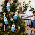 thumbnail image 4 of Muñecos Elfos Navidad para Bebés en Miniatura Fieltro PVC para Regalos Navidad (azul), 4 of 9