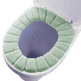 thumbnail image 1 of Tapa Inodoro Verde Almohadillas De Cubierta De Asiento De Inodoro De Tela Lavable Y Elástica, Más Gruesas Y Suaves Para Baño, 4 Uds. Cubierta De Asiento De Inodoro Jormftte 2035100-3, 1 of 7