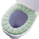 thumbnail image 1 of Almohadillas de cubierta de asiento de inodoro de tela lavable y elástica, más gruesas y suaves para baño, 4 Uds. Cubierta de asiento de inodoro Adepaton 2035100-3, 1 of 9