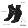 thumbnail image 6 of Pofeuu Black Marble Texture Abstract Print 30cm Socks, Adult Running Hiking Socks for Youth and Adult, 6 of 7