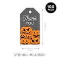 thumbnail image 5 of Koyal Wholesale 100-Pk Scary Pumpkins Halloween Gift Tags With String, Favor Bag Tags Halloween Decorations, 5 of 5