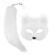 thumbnail image 1 of Halloween Para Adultos, Protector Facial De Peluche, Protector Facial De Peluche Negro Con Forma De Animal, Maquillaje, Baile, Hombres Y Mujeres, Protector Facial De Simulación De Media Cara Con Lla, 1 of 8