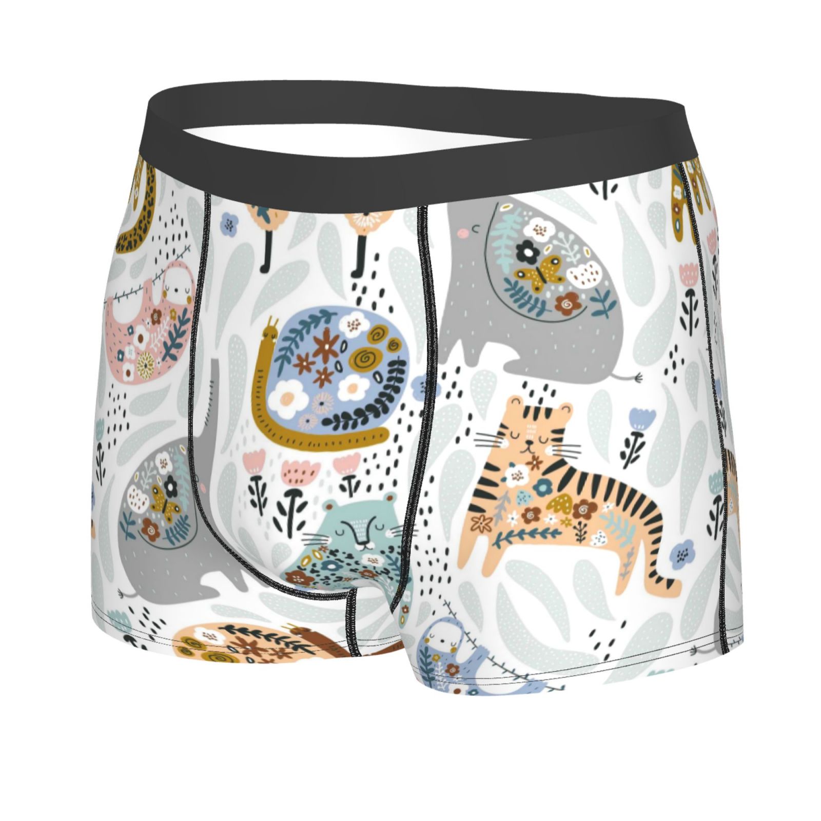 Fotbe Cute Colorful Animal Men’s Total Support Pouch Boxer Briefs, X ...