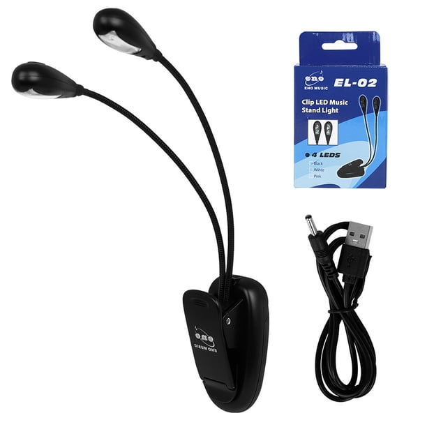 Lámpara de Mesa Kuymtek Libro piano atril Clip Recargable LED
