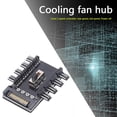 thumbnail image 3 of Splitter Cooling Fan Hub PC SATA 1 a 8 3Pin 12V Toma de corriente Adaptador PCB, 3 of 4