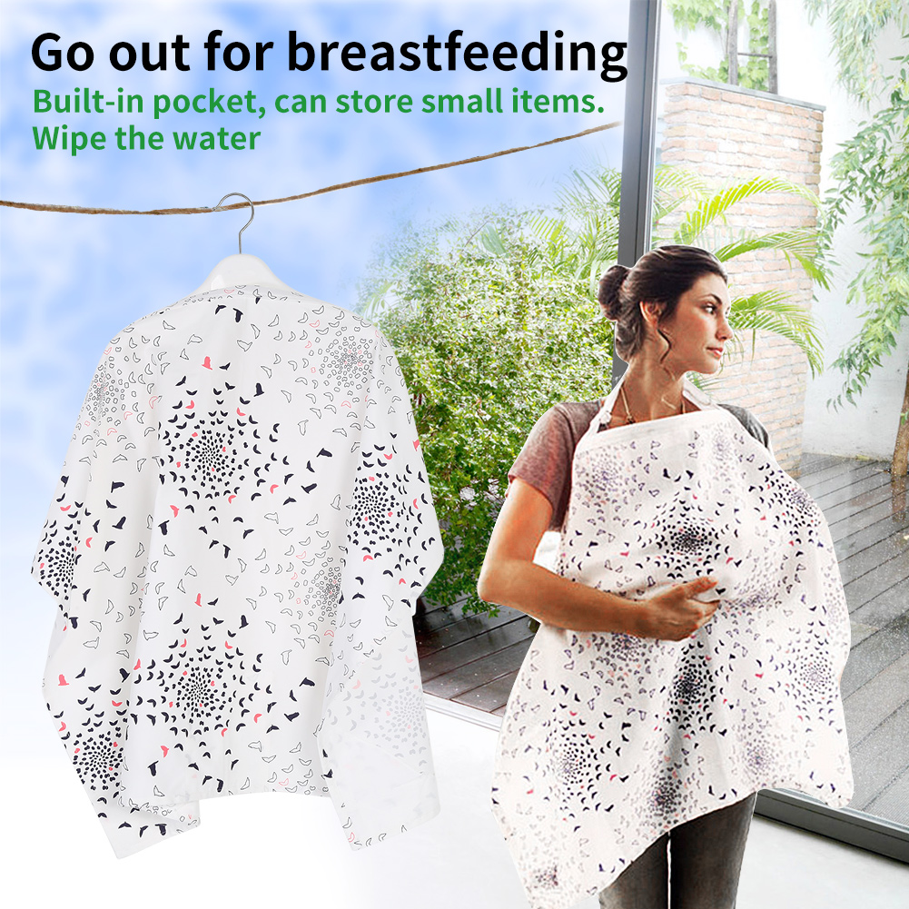 HERCHR Breastfeeding Baby Infant Cotton Cloth Breathable Nursing Cover