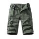 thumbnail image 1 of Multi Bolsillo Cargo Pantalones para Hombres Estiramiento Casual Cordón Clásico Pantalones Cortos de Verano con Bolsillos Múltiples, Pantalones Cortos de Cintura Elástica, 1 of 4