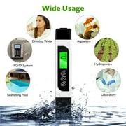 TDS Digital Water Tester Meter, TDS/EC/Temperature Water Tester Pen,Hand-held 3-in-1 Water Purity Tester for Drinking Water Hydroponics Plants Aquarium and Pool