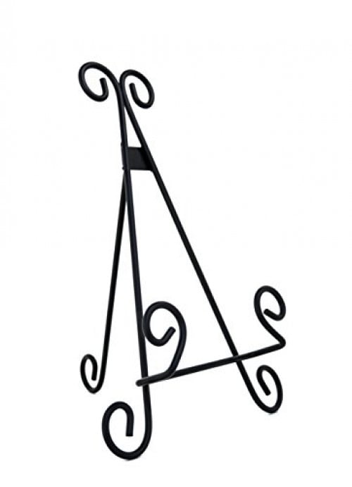 Heavy Duty Metal Artisan Curved Book Stand, Picture Frame Stand, Plaque