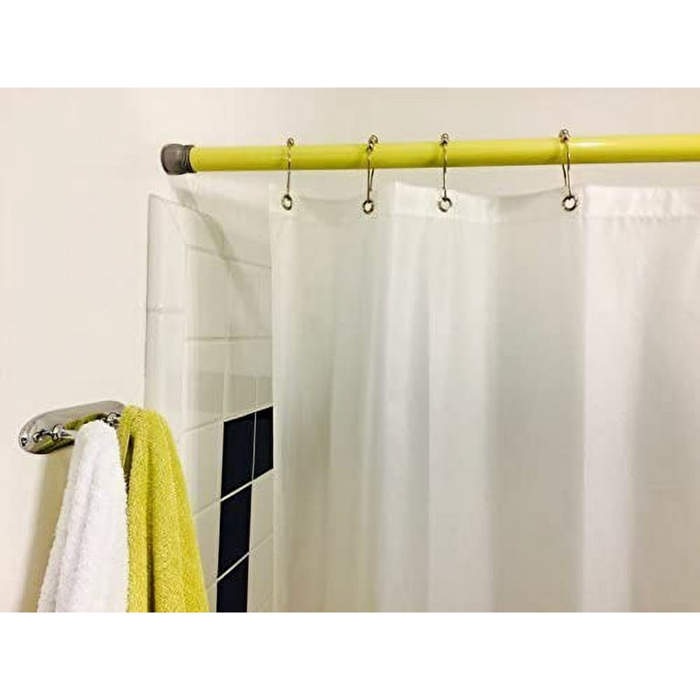 Shower Rod Cover by Jenacor | Rod Cover Rod Covers Plastic Tubing Rod  Protective Cover Rod Cover Sleeve | Yellow Plastic Shower Rod Cover 1 inch