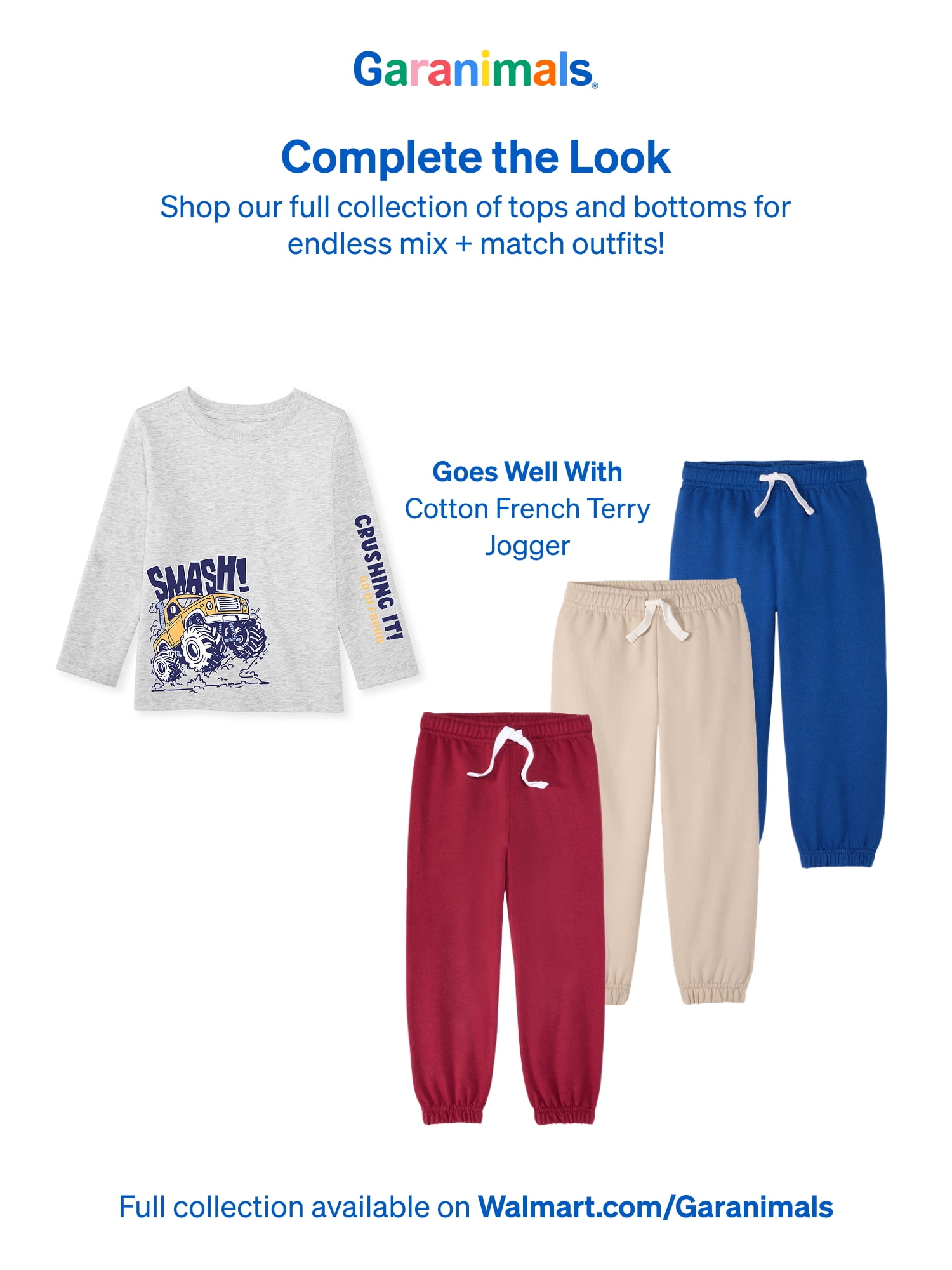 Garanimals Baby & Toddler Boys Long Sleeve Shirts, Single & 3-Pack, Sizes 0-6T