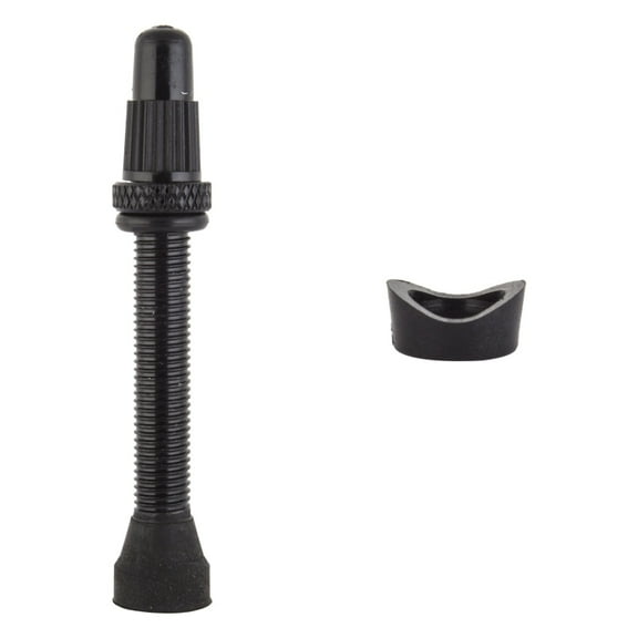 Origin8 Tubeless Alloy Presta Valve Tubeless Valve 44mm Single Black