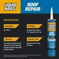 thumbnail image 5 of Liquid Nails Roof Repair 10.3 oz Black Exterior Waterproofing Roof Adhesive, 5 of 7