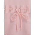 thumbnail image 3 of Caoirhny Baby Girls Casual Jumpsuit, Fly Sleeve Solid Color Romper, Sleeveless Knitted One-piece Clothes, 3 of 7