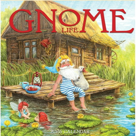 Gnome Life Wall Calendar 2026, (Paperback)