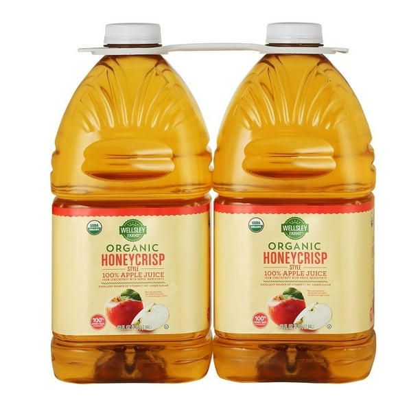 Wellsley Farms Organic Honeycrisp Apple Juice, 2 pk./96 oz