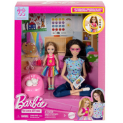 Barbie Art Therapy Playset with 2 Dolls, Pet & Accessories, Box, 3 Years & Up