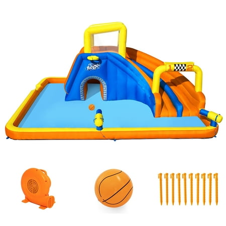 UPC: 0821808533787 | Bestway H2OGO! 18  x 16.5  x 8.6  Super Speedway Child Inflatable Water Park