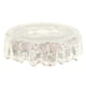 thumbnail image 2 of Xihbxyly Mantel de Encaje, Elegante Diseño Floral de Rosas, Estilo Rústico Vintage, Funda Decorativa para Mesa de Comedor, Restaurante, Hotel, Multiusos, Redondo de 180 Cm, Poliéster de Fácil Cuidado, 2 of 4