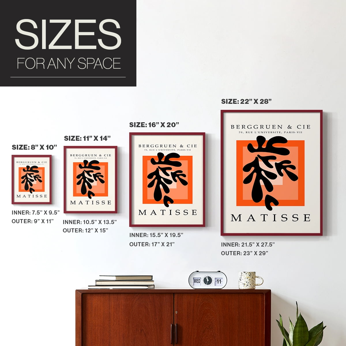 Matisse CII Framed Print - Solid Wood