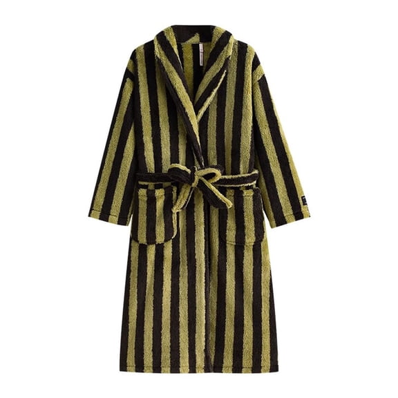 Full Length Thick Shawl Collar Bathrobe,Soft Absorbent Robes for Men/Women,Cotton House Coat Terry Toweling Nightgown