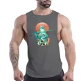thumbnail image 5 of Camiseta sin mangas de cuello redondo para hombre, informal, para uso diario, fitness, cómoda, transpirable, para uso exterior, moda para las cuatro estaciones, secado rápido, 5 of 5
