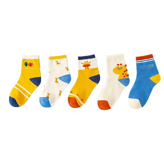 CPNG CPNG 5 Pairs Chinese New Year Socks Ankle Socks Spring Festival Lunar New Year Socks Boys Girls Supplies Winter Funny Breathable Gifts Socks