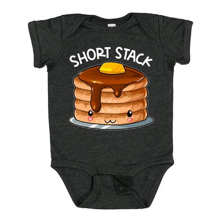 

Inktastic Short Stack Cute Pancake Breakfast Gift Baby Boy or Baby Girl Bodysuit
