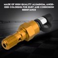 thumbnail image 4 of Bleed Screw-M10x1.0mm Motorcycle Brake Master Caliper Bleed Screw Nipple Banjo Bolt + Dust Cap (Color : Oro), 4 of 10